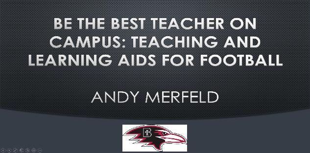 Be the Best Teacher on Campus: Teaching and Learning Aids for Football